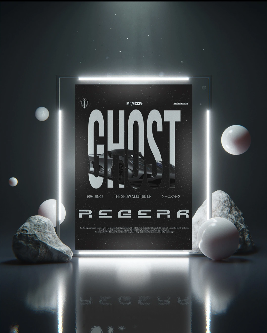 Koenigsegg Ghost Regera — spec poster