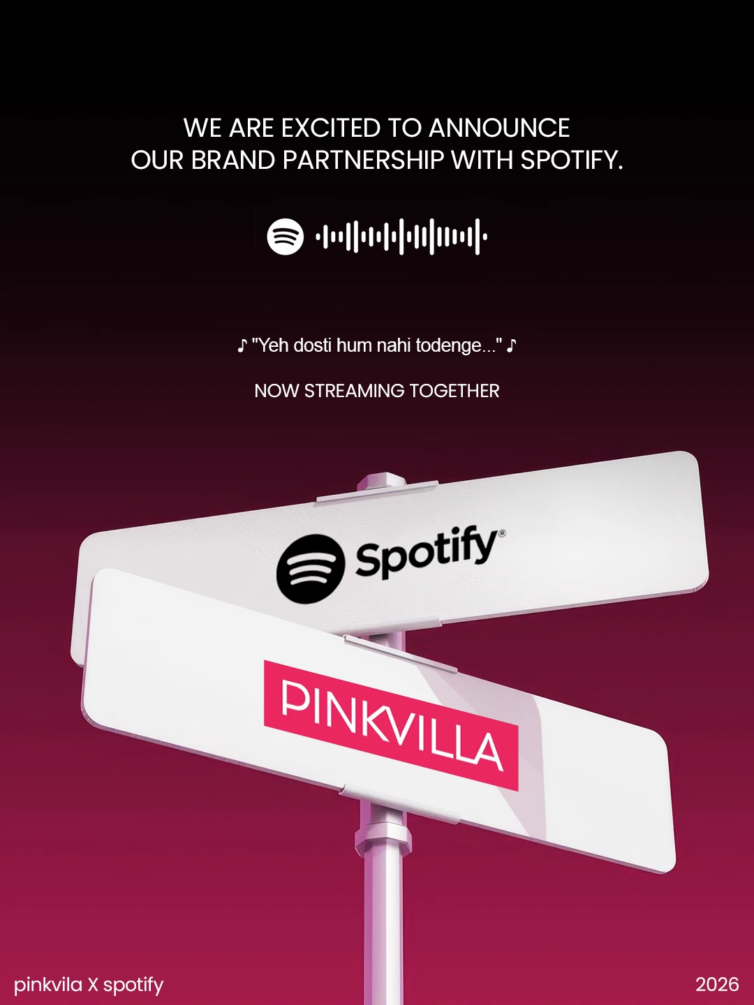 Pinkvilla × Spotify partnership announcement